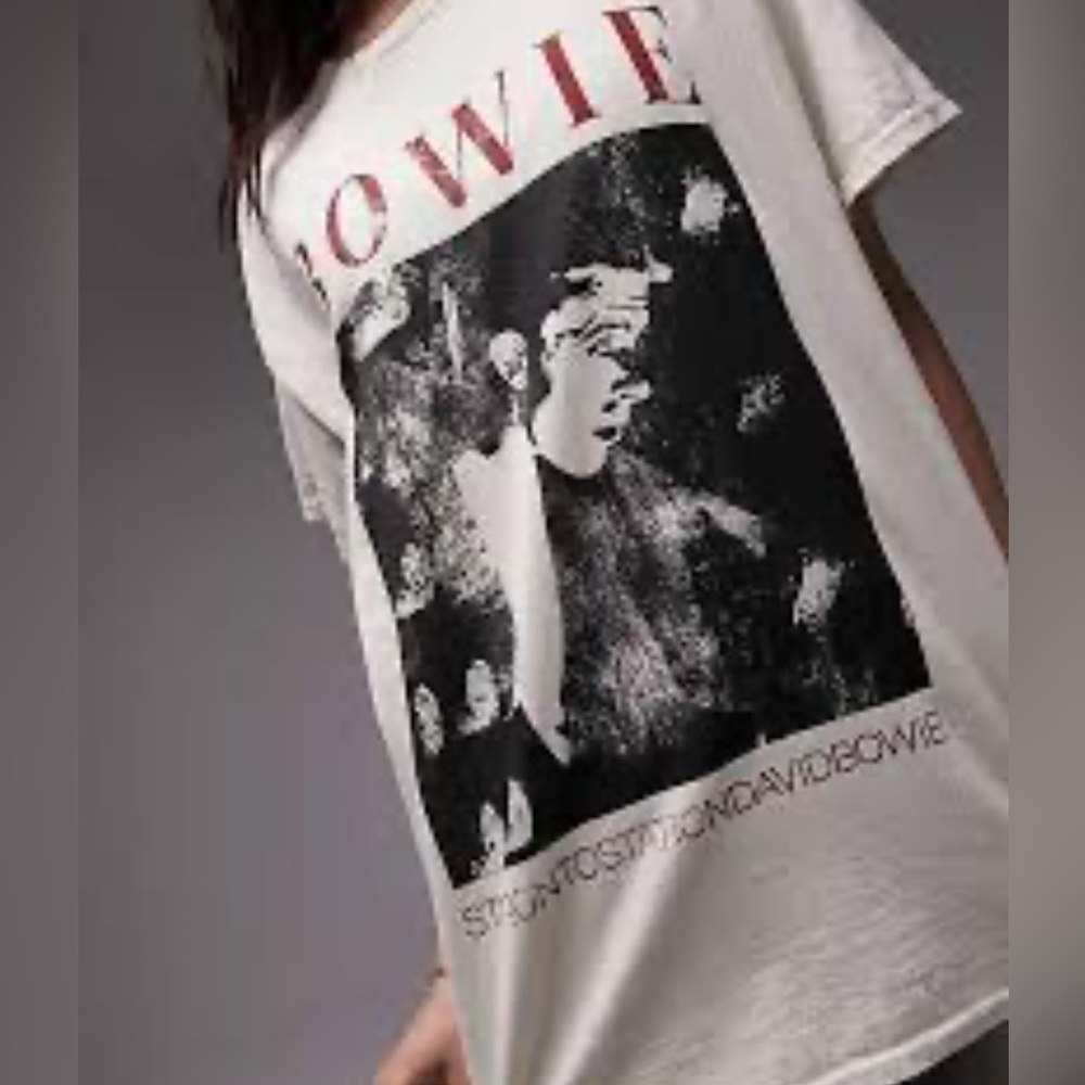 Topshop David Bowie Station to Station T-Shirt M NWT